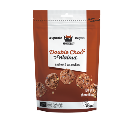 Kookie Cat  - Biscotti Bio al Doppio Cioccolato e Noci